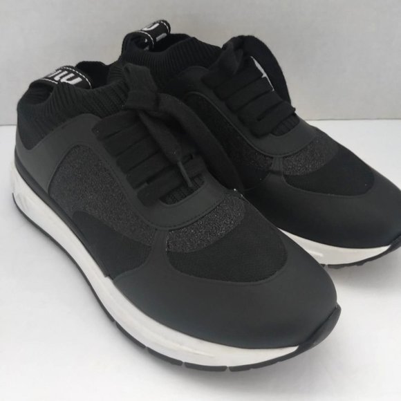 Miu Miu KNIT FABRIC SNEAKERS, size 37.5 (7 US) - Picture 1 of 8